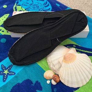 NWOT Men's Authentic French Black Canvas Espadrilles--EU 44